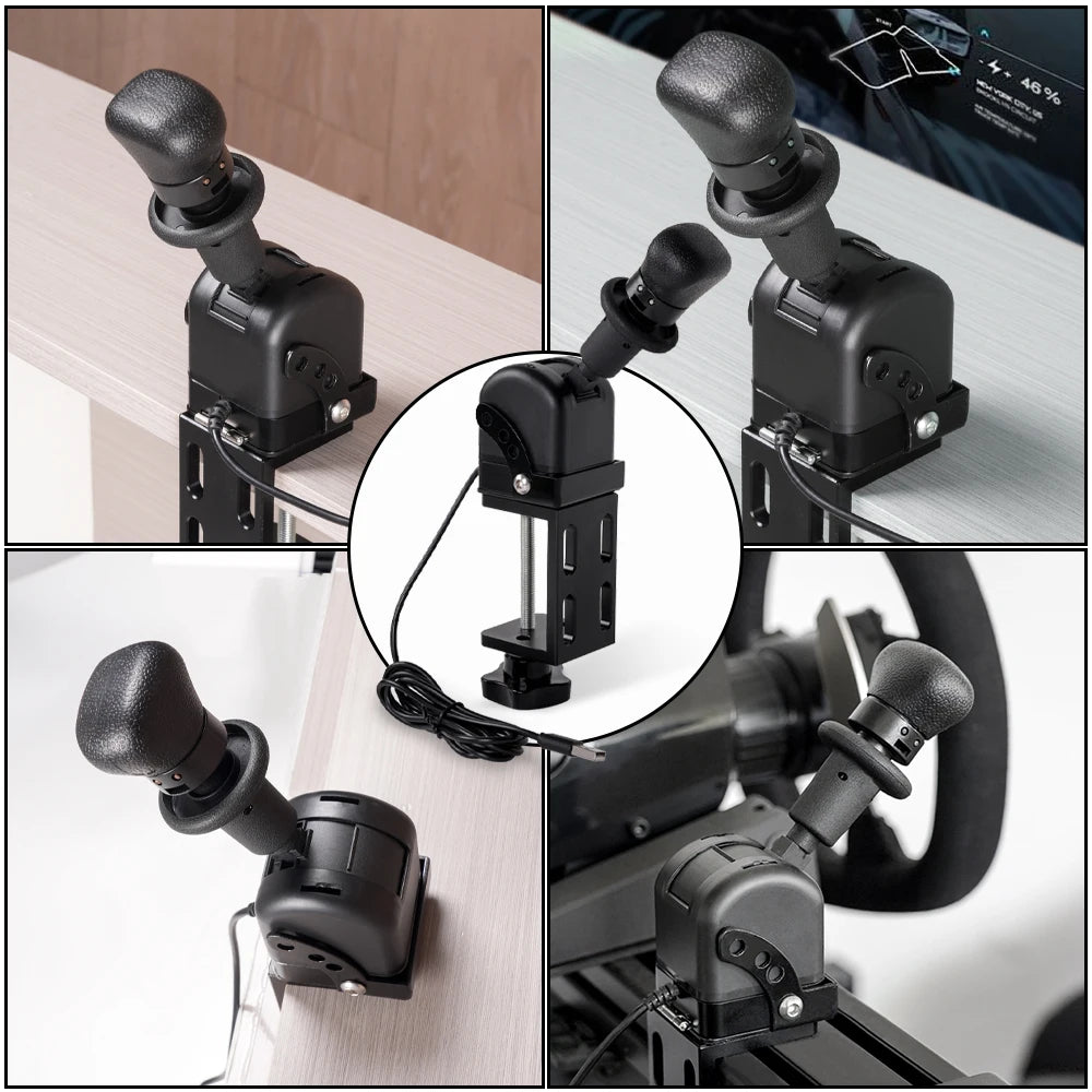 RASTP-New USB SIM Handbrake with Mounting Clip ETS2 American and European PC Racing Game Simulator Air Brake for G20 G27 G29